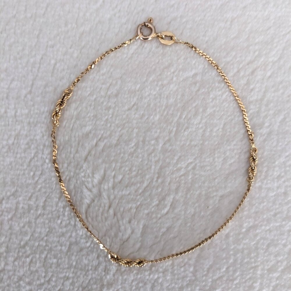 14K Italy Solid Yellow Gold Bracelet
